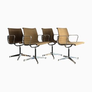 EA 107 Chrome Base Chairs by Herman Miller, Set of 4