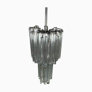 Murano Glass Waterfall Chandelier in the style of Venini, 1960s