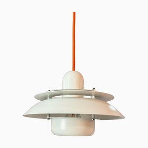 Weiße Lamellenlampe von Horn