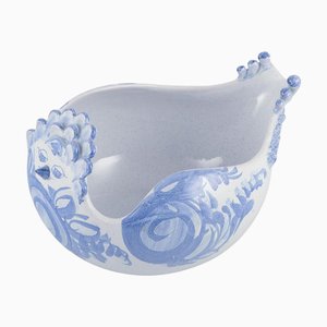 Large Bird-Shaped Ceramic Bowl by Bjørn Wiinblad for Det Blå Hus, 1975