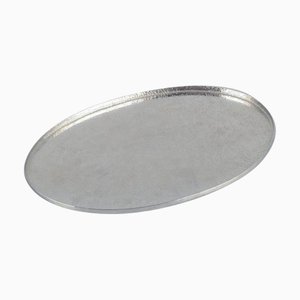 Swedish Hammered Modernist Tin Tray by Lars Göransson, 1978
