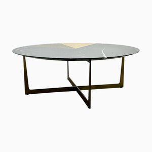Grande Table Basse Radius Dorée par Alex Mint