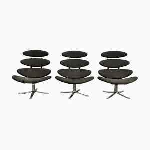 EJ 5 Corona Chairs by Poul M. Volther for Erik Jørgensen, Set of 8