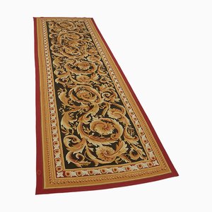 Beige Aubusson Kilim Rug, 1990s