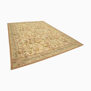 Tapis Kilim Aubusson Jaune, 1990s