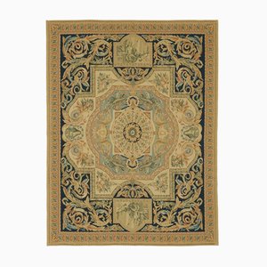 Beige Aubusson Kilim Rug, 1990s