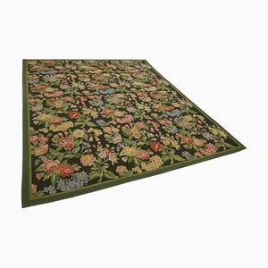 Beiger Aubusson Kelim Teppich, 1990er