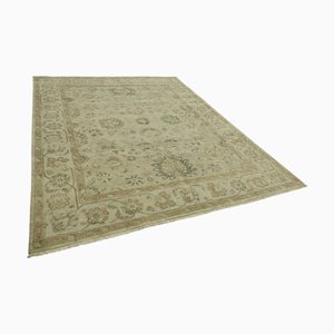 Beige Oushak Rug, 2000s