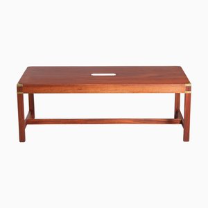 Tavolino da caffè Mid-Century moderno in stile militare di Kennedy Furniture per Harrods, anni '50