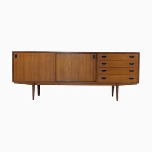 Enfilade en Teck avec Portes Coulissantes et Tiroirs, 1960s