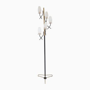 Italian Floor Lamp with Five Lights, 1950s