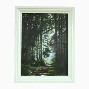 Luce alla fine, Dipinto ad olio, Con cornice