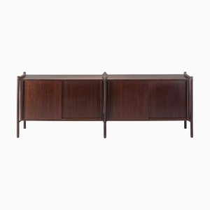Archimede Modular Storage Unit in Wood attributed to Hirozi Fukuoh for Gavina, 1962