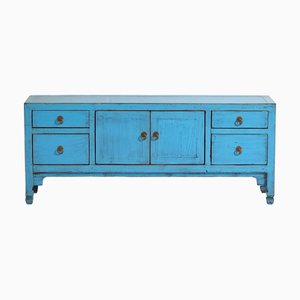 Türkisblauer Fernsehschrank