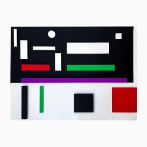 Geneviève Claisse, Composizione geometrica, anni '80, Serigrafia