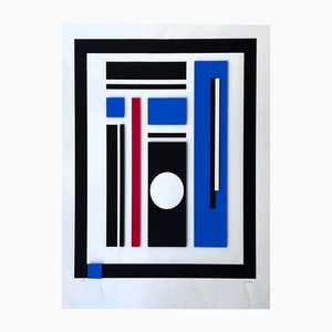 Geneviève Claisse, Geometric Composition, 1980s, Silkscreen