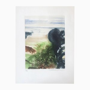 Zao Wou-Ki, Beauregard, 1981, Eau-forte