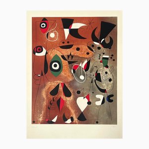 Joan Miro, Mujeres, Pájaros, Estrella, años 60, Litografía