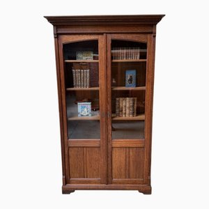 Antique Oak Display Bookcase, 1910s