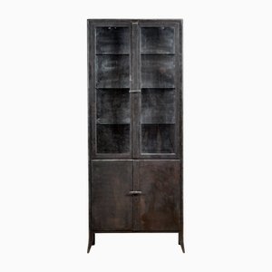 Medizinschrank aus Poliertem Eisen, 1950er
