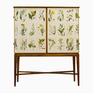 Meuble Moderne avec Illustrations de Flore Nordens par CAM Lindman, Suède, 1940s