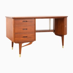 Moderner Mid-Century Schreibtisch aus Teakholz von Sola Møbler, 1960er