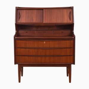 Secretaire Mid-Century moderno in teak, Danimarca, anni '60