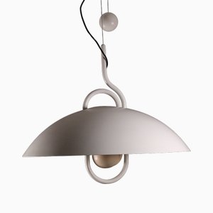 Lámpara colgante Moon Dome de metal de Elio Martinelli para Martinelli Luce, años 80