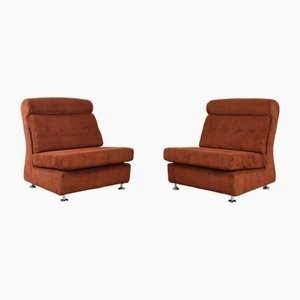 Italienische Mid-Century Modern Sessel, 1970er, 2er Set
