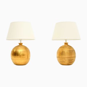 Vintage Italian Ceramic Lamps by Bitossi for Bergboms, 1970s, Set of 2