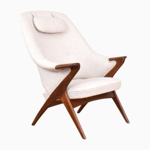 Poltrona Bravo Mid-Century in teak di Sigurd Resell per Rastad & Relling, 1957