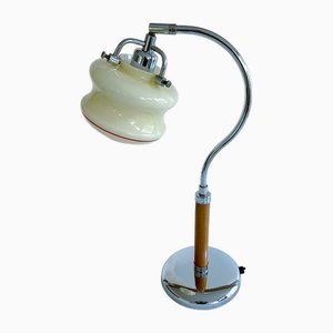 Große Art Deco Tischlampe aus Glas, 1970er