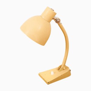 Model 4.356 Table Lamp with Cast Iron Base and Sand-Colored Sheet Iron Reflector, 1933