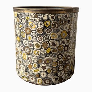 Corbeille à Papier Décorée Agata par Piero Fornasetti, Italie, 1950s