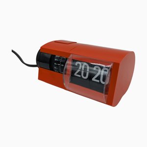 Orange Cifra 2 Tag Clock from Solari Udine, 1966