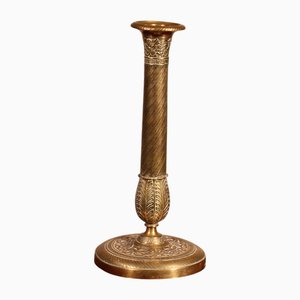 Bougeoir Empire en Bronze Doré, Début du 19ème Siècle