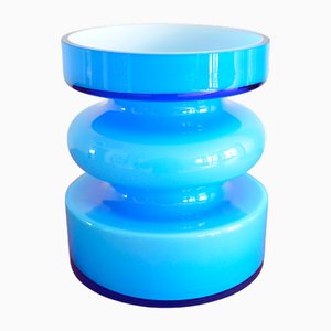 Blaue Vase von Per-Olaf Ström für Alsterfors, 1960er