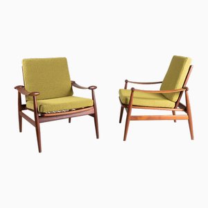 FD133 Armchairs by Finn Juhl, 1950s, Set of 2