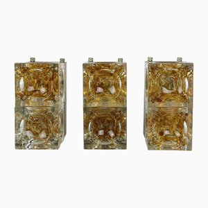 Vintage Wall Lamps by Albano Poli for Poli Arte, 1970s, Set of 3