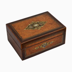 Victorian Jewellery Box in Amboyna, 1870