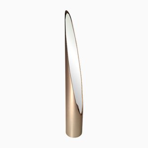 Specchio da pavimento argento con rossetto per unghie
