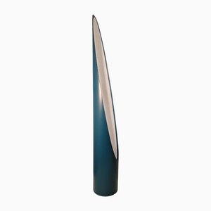 Floor Mirror in Petrol Blue