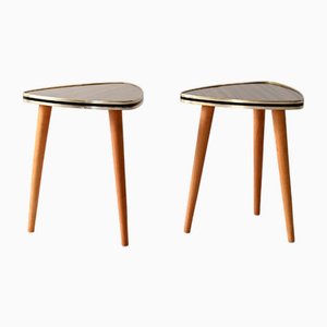 Skandinavische Vintage Formica Hocker, 1970er, 2er Set