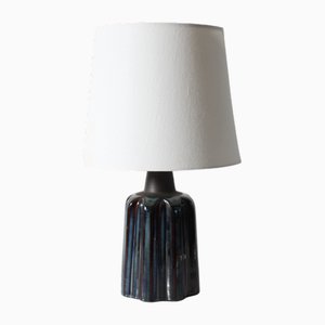 Lámpara de mesa escultural danesa Mid-Century en azul de Einar Johansen para Søholm, años 60