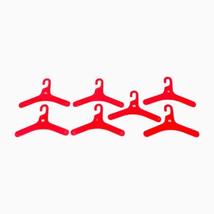 Mid-Century Space Age Modern German Coat Hangers by Ingo Maurer for M Design, 1960s, Set of 7