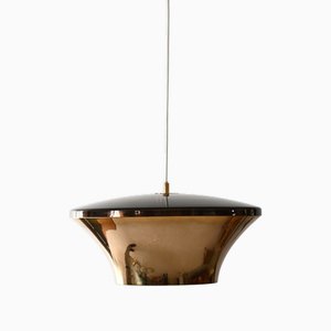 Lampada da soffitto in ottone, Scandinavia, anni '70