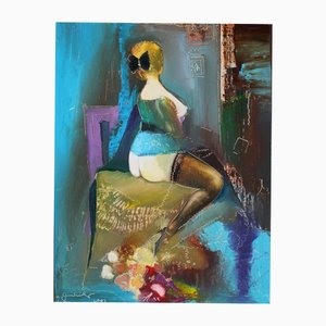 Juris Zvirbulis, Boudoir, 2002, Oil on Board