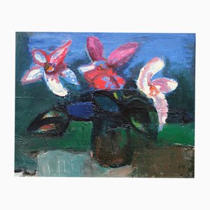Aleksandrs Rodin, Flowers, 1993, Oil Painting