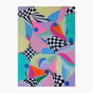 Priscilla Bilijam, Sills Color Swirl, 2025, Acryl auf Leinwand