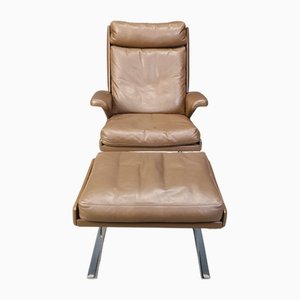 Set of Swing Lounge Chair and Ottoman by Reinhold Adolf and Hans-Jürgen Schräpfer for Cor, 1970s